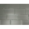 Abolos- Frosted Elegance 3" x 6" Glass Subway Tile in Matte Gray (14sqft / 112pc Box)