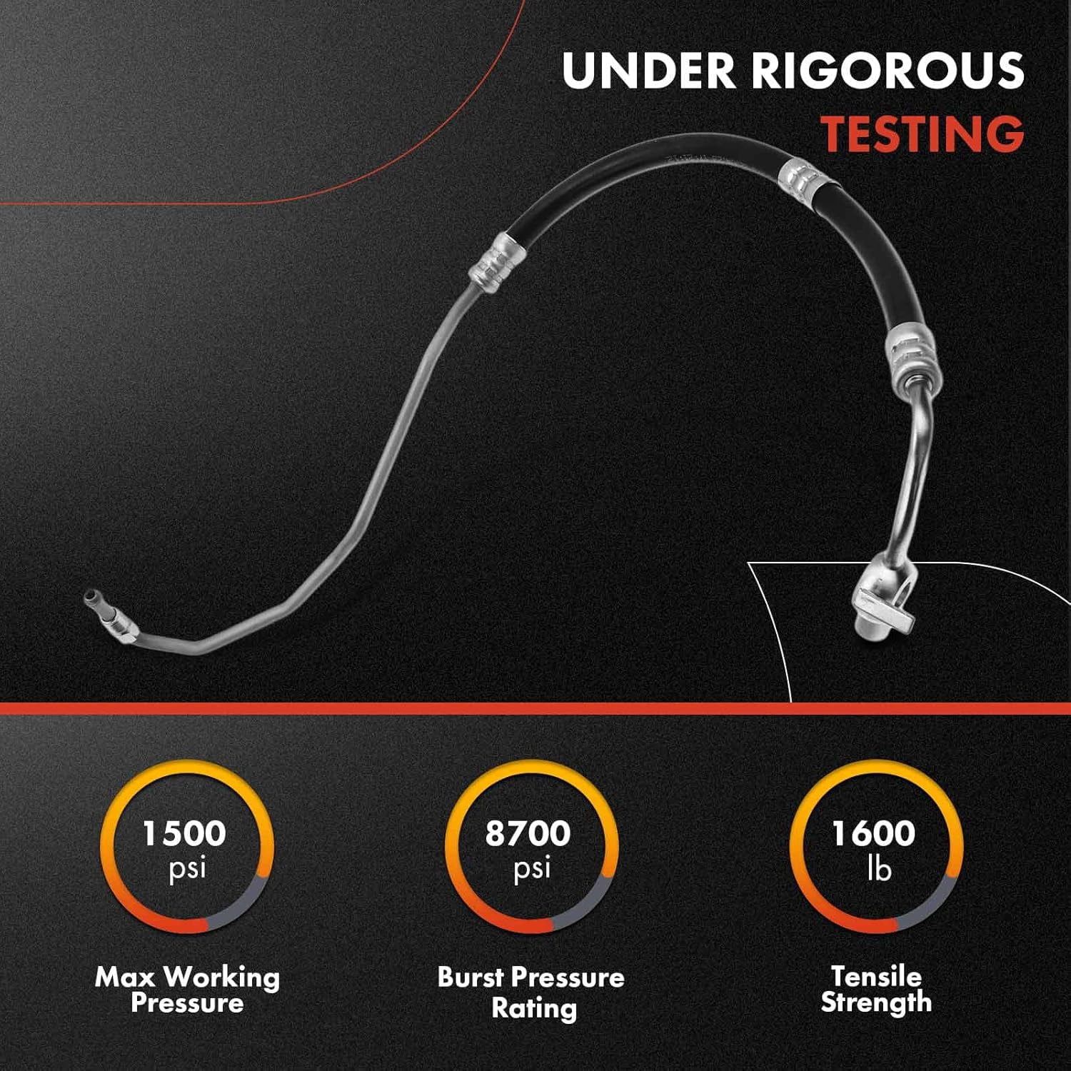 A-Premium Power Steering Hose Pressure Hose Line Assembly Compatible with Toyota 4Runner 2010-2019 2.7L 4.0L Pump To Gear