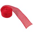 thumbnail image 6 of 2 Rolls Imitation Linen Webbing Wedding Decor Garland Christmas Ribbon for Crafts DIY Bow Burlap Natural Red Polyester, 6 of 6