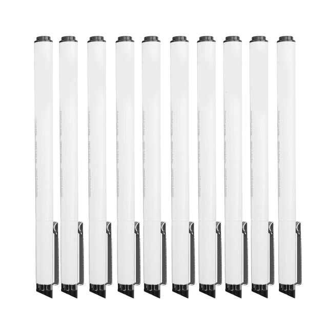 Ccdes Black Micro Pens,Micro Line Pens,10Pcs 0.5mm Micro Line Pens Excellent Black Inks Smoother Writing Waterproof Line Drawing Pen For Drawing Sketching