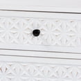 thumbnail image 6 of Baxton Studio Nefeli Mid-Century Transitional White Finished Wood and Black Metal 1-Drawer Storage Cabinet, 6 of 10