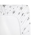 thumbnail image 4 of American Baby Company White and Gray Cotton Fitted Sheet Non-Standard, 4 of 5