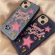 thumbnail image 2 of Coque de téléphone brodée Cowboy pour femme, coque de protection créative pour iPhone 14, étoile rose, Iphone13Promax, 12 All Dip Ssive, 11 New Xr, cadeau qiuyongming unisex, 2 of 2