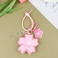 thumbnail image 6 of A Keychain Clearance! Soft Flower Keychain Style Backpack Accessory Pp Cotton Small Flower Pendant with Hanging Buckle Keychain, 6 of 9