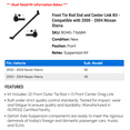 thumbnail image 2 of Front Tie Rod End and Center Link Kit - Compatible with 2000 - 2004 Nissan Xterra 2001 2002 2003, 2 of 2