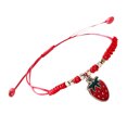 thumbnail image 5 of Strawberry Friendship Bracelet Cute Woven Rope Bracelet For Girls Handmade Braided Rope Bracelet Ideal For Daily Wear Unique Fruit Jewelry, 5 of 5