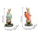 thumbnail image 2 of Manualidades de Pascua: conejo de resina, conejo abrazando una zanahoria, figurita de Pascua, estatuilla de conejo bonito para decorar el hogar, el escritorio o el jardín, 2 of 6