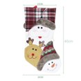 thumbnail image 3 of Bolsa de dulces de dibujos animados adornos de árbol sacos de media colgantes colgantes decoración de Navidad JShteea libre de BPA, 3 of 8