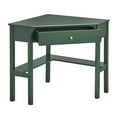 thumbnail image 4 of TMS Ellen Corner Desk with Drawer and Shelves, Dark Green, 4 of 6