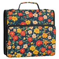 thumbnail image 5 of FORMRS Zipper Binder with Shoulder Strap 2-inch Ring 500 Sheet Capacity File Bag, Vibrant Flowers, 5 of 5
