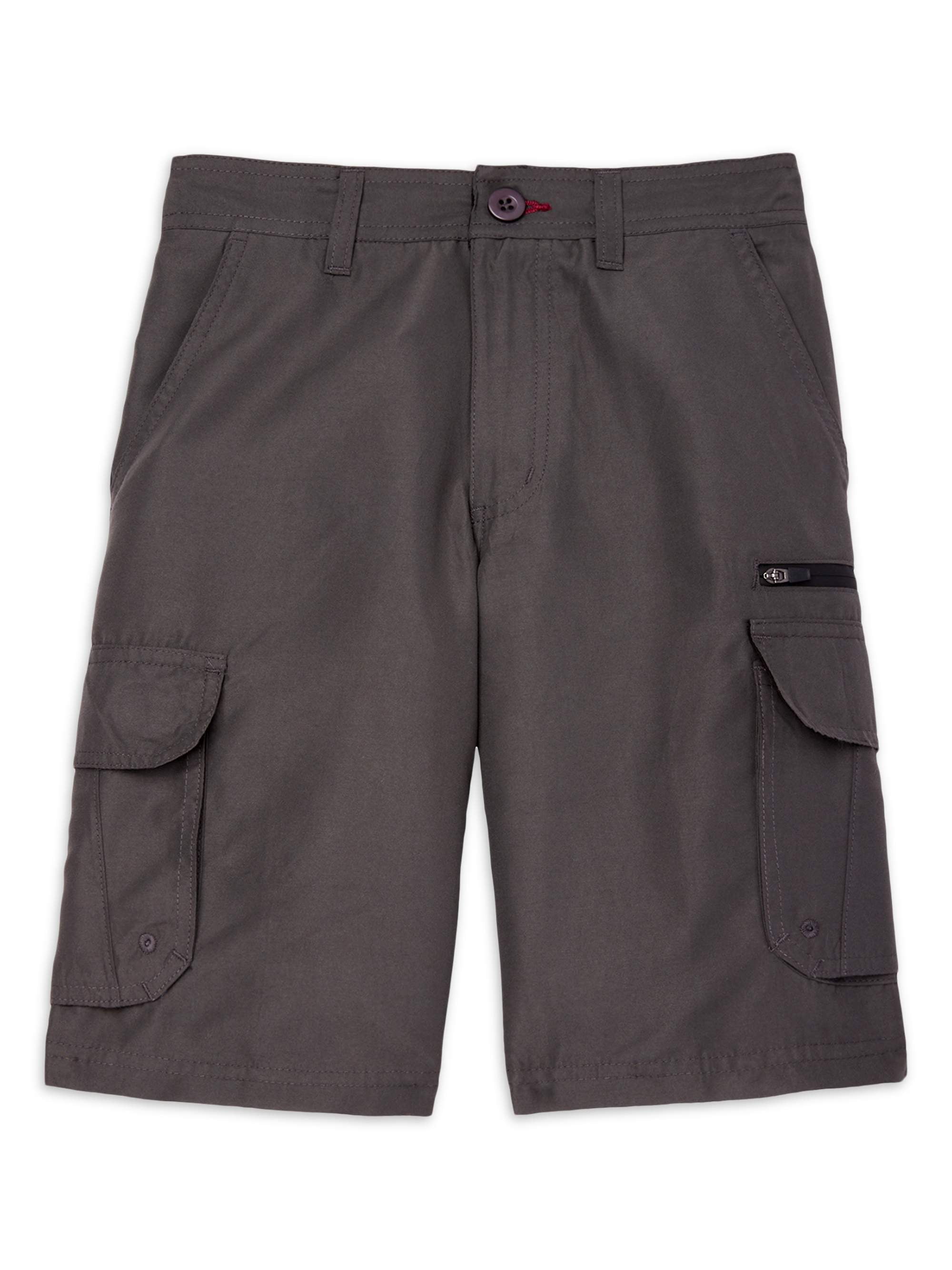 BURNSIDE Burnside Boys Microfiber Cargo Shorts, Sizes 420 Walmart