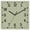 Green, variant on Orange Morocco Wooden Wall Clock Silent Non Ticking, Geometric Leaf Diamond Lattice Abstract Square Wall Clocks Battery Operated, Decor Clock for Home Office, Living Room, Kitchen, 10 Inch