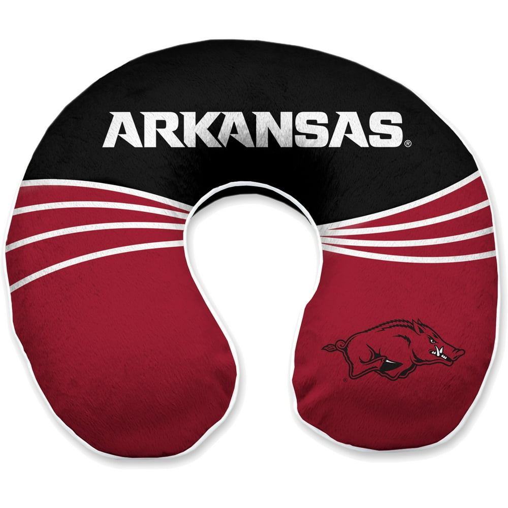 Arkansas Razorbacks 12'' x 13'' Wave Memory Foam Travel Pillow