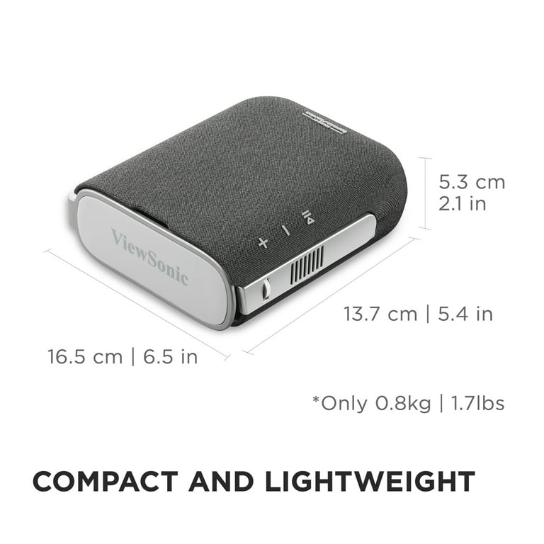 ViewSonic, Portable LED Projector, M1X, Black, 100 inch display
