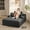 Dark Gray, variant on Noelse 67" Chaise Lounge Chair Indoor, Oversized Corduroy Upholstered Boneless Sofa Bed, Deep Seat Sleeper Couch Reading Chairs, Cloud Sofas Couches for Living Room, No Assembly(Beige)