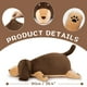 thumbnail image 2 of Almohada de peluche Tezituor Giant Dachshund de 90 cm con forma de animal de peluche suave, 2 of 6