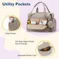 thumbnail image 4 of Sunyuer Diaper Bag Tote, Large Capacity Travel Diaper bags, Hospital Bag for Labor Delivery, Baby Bag with Pacifier Case elegant bag elegant shoulder bag large duffle bag, 4 of 8