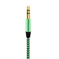 thumbnail image 4 of Naierhg 3.5mm Male to Male AUX Car Audio Recording Cable Colorful Braided Wire Metal Silver, 4 of 7