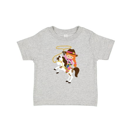 

Inktastic Cowgirl Sheriff Horse Lasso Orange Hair Gift Baby Girl T-Shirt