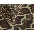 thumbnail image 4 of Ambesonne Zambia Quilted Bedspread Set 3 Pcs, Giraffe Skin Pattern, King Size, Redwood Pale Yellow, 4 of 5
