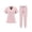 Pink, variant on JULMCOMO Scrubs for Women Button V Neck Short Sleeve Casual Medical Uniforms Comfortable Hospital Work Nurse Uniform Set with Multi Pockets Black M