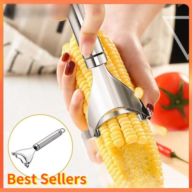 Corn Peeler, Stainless Steel Corn Thresher Corn Planer Cutter Corn