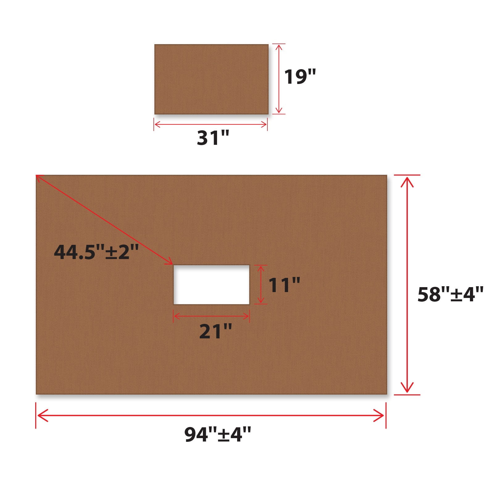 ALUVIERA 8'x5' Outdoor Grill Gazebo Replacement Canopy 2-Tier BBQ Grill Gazebo Roof Patio Pavilion Cover Top Garden Porch Backyard(Brown)