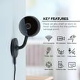 thumbnail image 2 of Merkury Innovations 1080p Smart Wi-Fi Camera with Voice Control — Requires 2.4 GHz Wi-Fi, 2 of 9