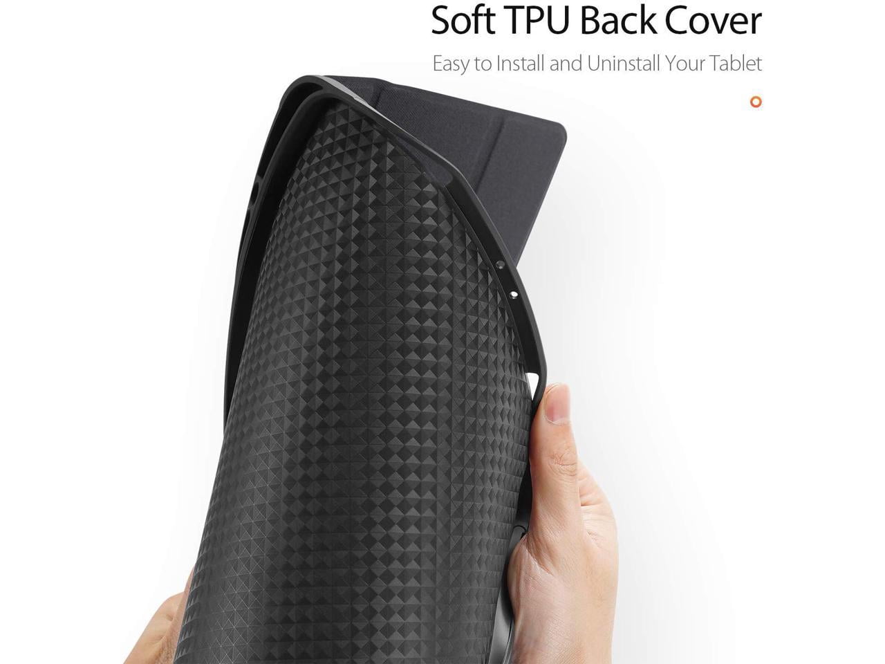 Slim Smart Case for iPad Pro 12.9 2022 2021 2020 6th 5th 4th Generation Support Apple Pencil Charging Soft TPU Protective Stand Cover