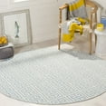 thumbnail image 2 of SAFAVIEH Montauk Alicia Geometric Cotton Area Rug, Light Blue/Ivory, 5' x 8', 2 of 10