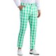thumbnail image 1 of Pantalones de cuadros INSPIRE CHIC para hombre, corte regular, frente plano, pantalones de negocios de color contrastante, 1 of 6