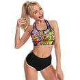 thumbnail image 3 of Scooby Doo Women's Sports Bras Racerback Padded Workout Slimming Tank Tops Camisole Yoga Vest Activewear Fitness Running Crop Top, 3 of 6