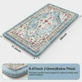 thumbnail image 2 of Boho Kitchen Rugs Anti Fatigue Kitchen Mats Cushioned, Non Slip Rubber Kitchen Floor Mats for Standing, 17\u201dx30\u201d Aqua Kitchen Sink Rug Waterproof for Kitchen Floor, Office, Laundry, 2 of 6