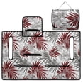 thumbnail image 5 of Whosucclay Red Leaf Pattern Cart Seat Cushion Covers, 4 Convenient Pockets Golf Cart Accessories for Club Car 2-Person Seats Golf Carts, Easy to Carry 51.18 x 30.3 inches, 5 of 9