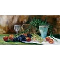 thumbnail image 2 of Withaar, Rian 32x18 Gold Ornate Wood Framed with Double Matting Museum Art Print Titled - Breakfast grapes, 2 of 4