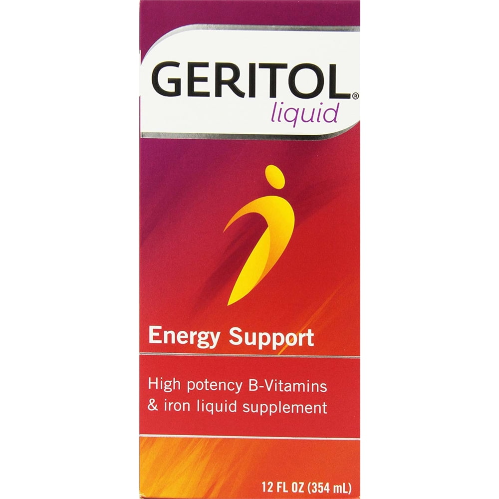 3 Pack Geritol liquid High Potency Vitamin & Iron Supplement 12oz Each