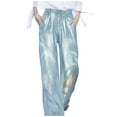 thumbnail image 1 of Aocisk Spring and Autumn Straight Pants Washed Light Colored Loose Jeans Street Pants Light Colored Jeans for Women Silver L, 1 of 4