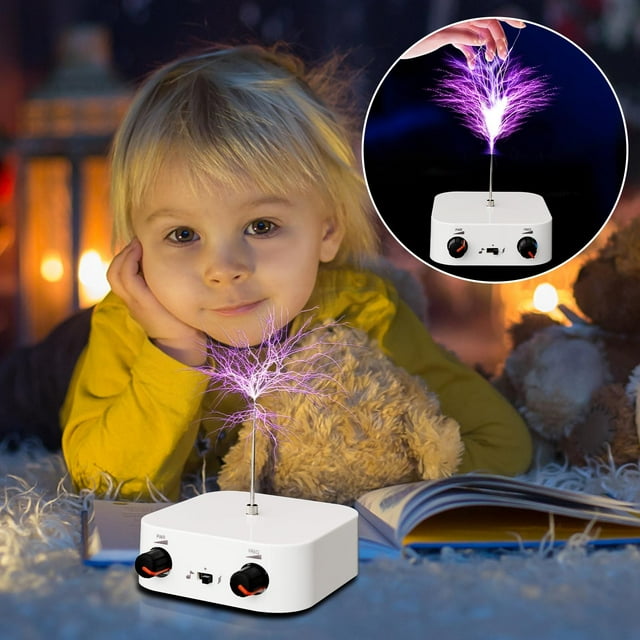 Limited Time Deal Iumwxz Music Teslass Coil Music Box Artificial Lightningss Touchable Audio Input Bluetooth Scientific Experiment Family Gifts Tailgating Clearance Sales