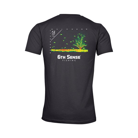 6th Sense Sonar Gaming Graphic T Shirt, Athletic Fit Crew Neck Tee, Soft Cotton Poly Blend