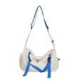 thumbnail image 1 of Bolso de hombro Yuyangstore Casual Correa Blanca Azul Tote de hombro para hombres, 1 of 8