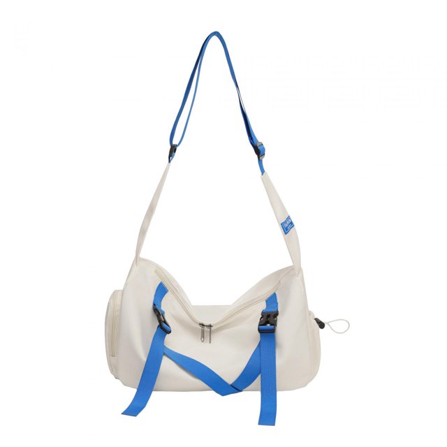 Bolso de hombro Yuyangstore Casual Correa Blanca Azul Tote de hombro para hombres