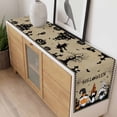 thumbnail image 4 of Brown Halloween Table Runner - 72 Inch Long, Kitchen Dining Table Runner Dresser Scarves, Horror Gnomes Pumpkin Black Cat Farmhouse Decor for Coffee Tables Wedding Party Banquet, 4 of 8