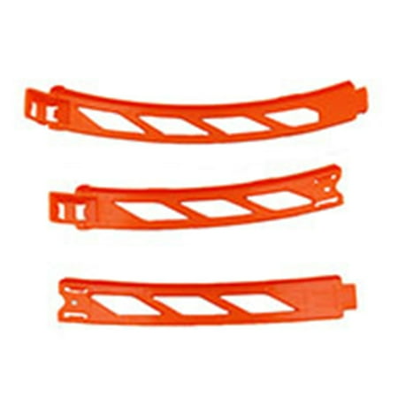 Replacement Parts for Hot-Wheels Track Builder Unlimited Triple Loop Kit - GLC96 ~ Package of 3 Orange Track Loops ~ B1 and B2