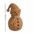 thumbnail image 2 of Farmhouse Christmas Decor, 12 Inch Rustic Handwoven Snowman,Xmas Tabletop Centerpiece for Mantel Fireplace Home Tiered Tray Holiday Party Decor, 2 of 7