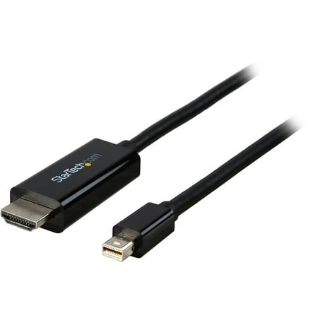 UPC: 0065030861151 | StarTech MDP2HDMM1MB Mini DisplayPort to HDMI Converter Cable – 3 ft. (1m) – mDP to HDMI Adapter with Built-in Cable – (M / M) Ultra HD 4K