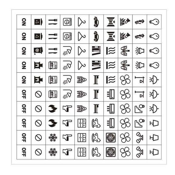 Light Switchs Labels Sticker,Waterproof Switchs Panel Label for Bathroom Kitchen Office Switches Panels Labels Decal