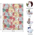 thumbnail image 4 of Pioneer Flower Floral Print Pattern Blanket,Comfortable Soft Lamb Wool Throw Blanket,All Season,Warm Lightweight Blankets for Sofa Bed Couch Living Room Chair,30"x40", 4 of 4