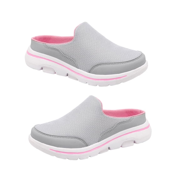 Sonducket 1 par de toboganes de cubierta de malla de estilo informal portátil para mujer, zapatillas transpirables de fiesta para niñas, Type2 NO2