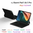 thumbnail image 2 of Backlit Magic Keyboard For Xiaomi Mi Pad 5 11 inch MiPad 5 Pro 2021 Mi Tablet Smart Cover Floating Design TrackPad Keyboard Case Black Portuguese Layout, 2 of 6
