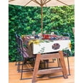 thumbnail image 3 of Outdoor Tablecloth with Umbrella Hole for Patio/Picnic/Party/Camping, 4th of July Waterproof Table Cloth Rectangle Table Cover Washable, Independence Day Sunflower 52"x 70", 3 of 7
